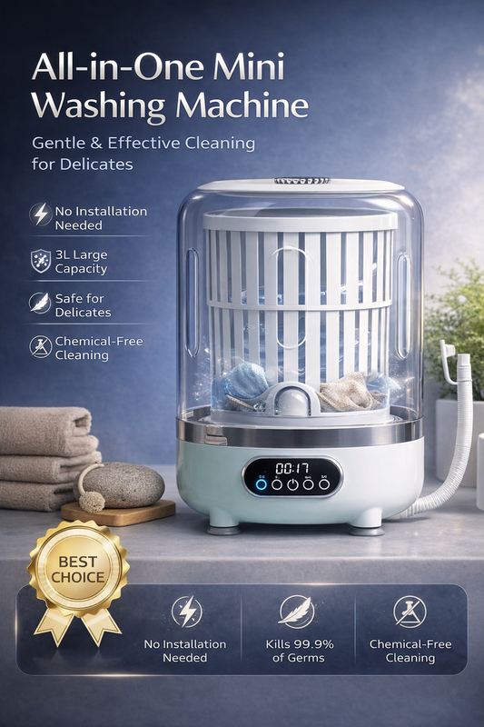 Portable spin washer